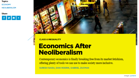 Economics After Neoliberalism